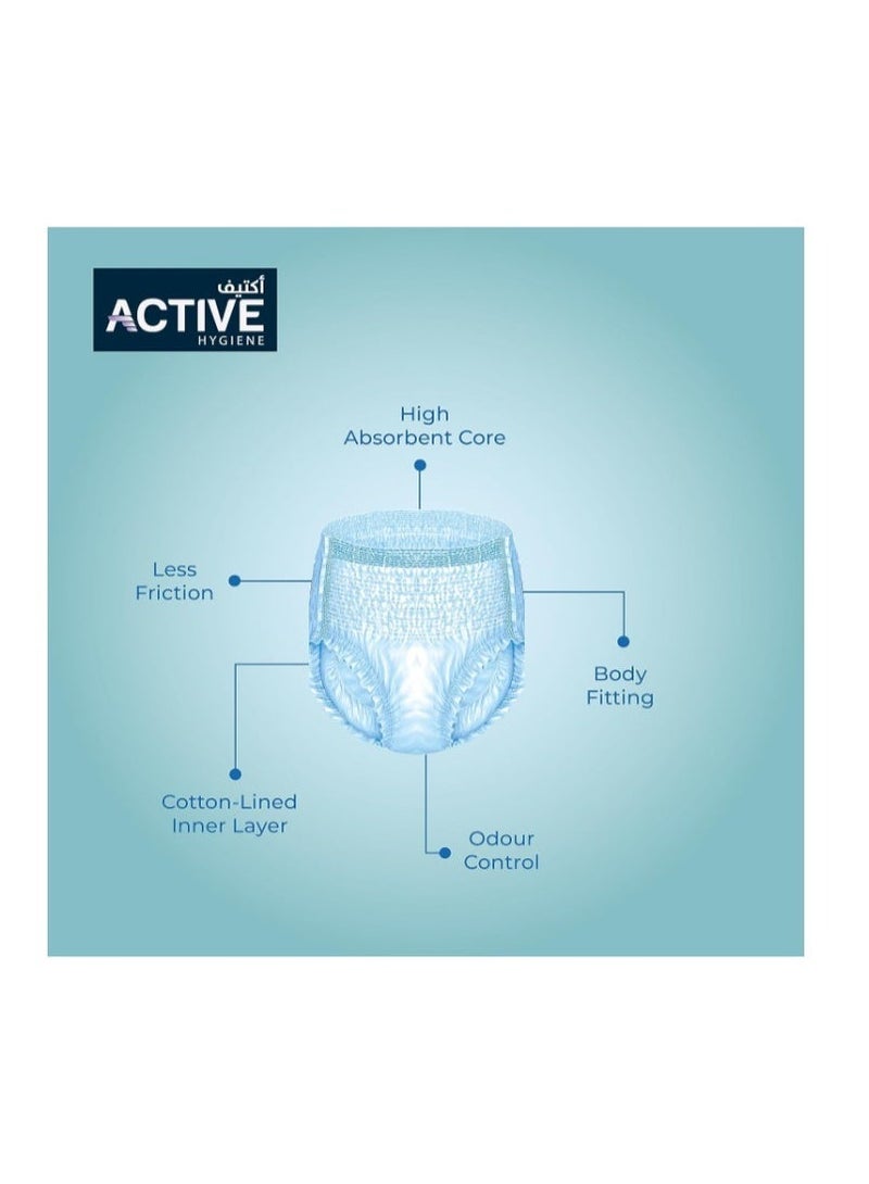 Active Incontinence Adult Diaper Pull up Pants Large 112-147 cm Pack of 10 - Image 2